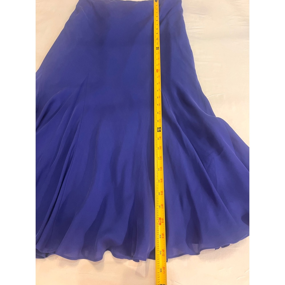 Laura Lauren, blue silk mermaid skirt size medium - Picture 6 of 9